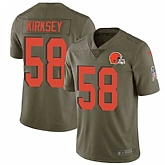 Nike Browns 58 Christian Kirksey Olive Salute To Service Limited Jersey Dzhi,baseball caps,new era cap wholesale,wholesale hats